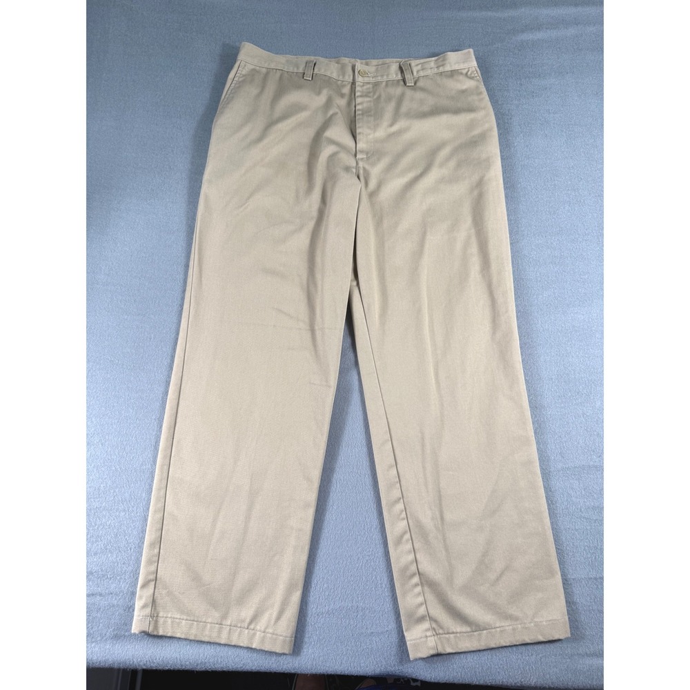 Edwards Tuff Tested Khaki‎ Pants Utility Workwear Durable Flat Front Chinos 36